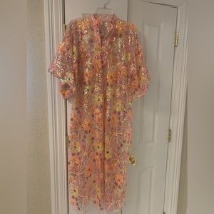 Custom maxi sequin caftan in the style of la vie style house or Anthropologie
